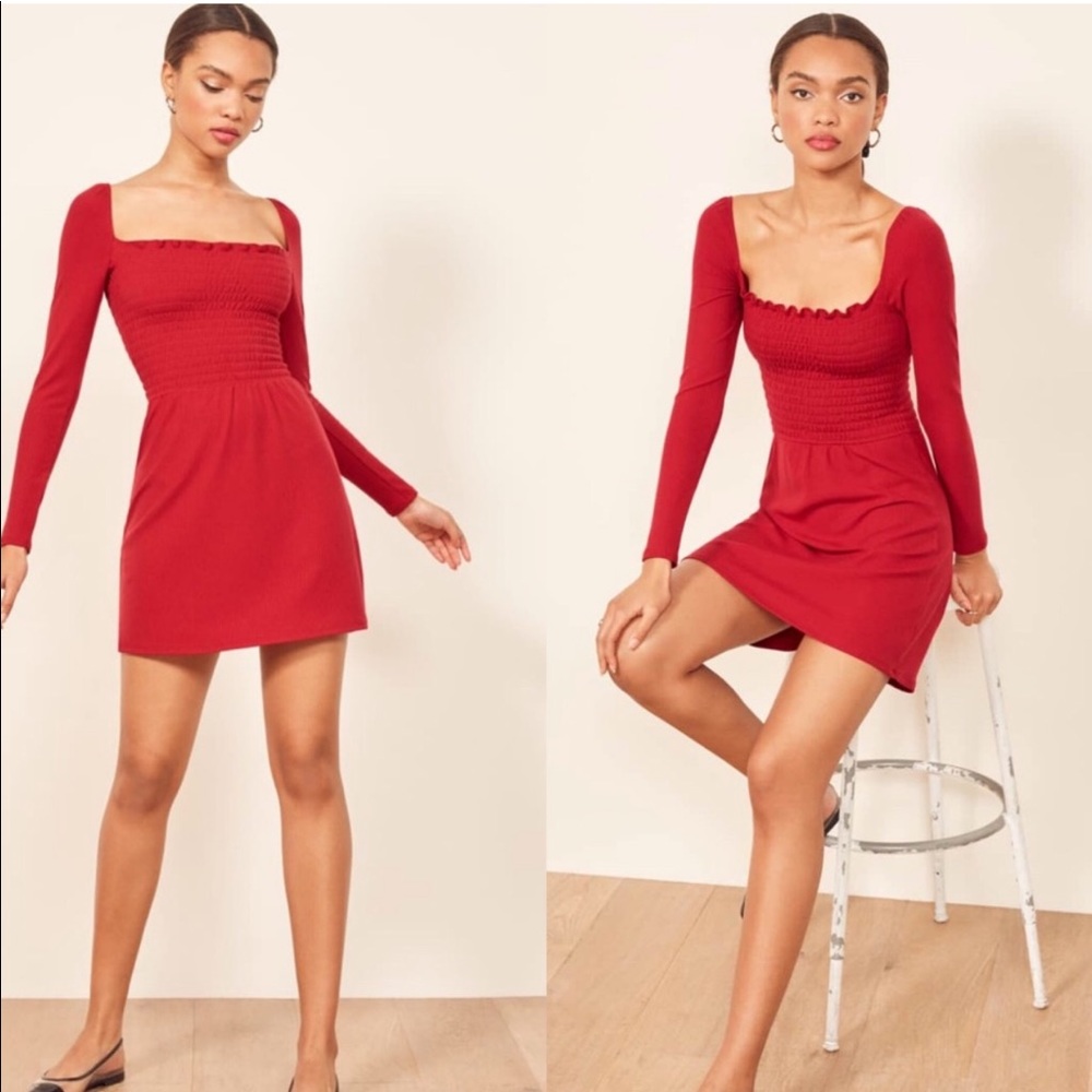 Reformation Jeans Jagger Red Dress
